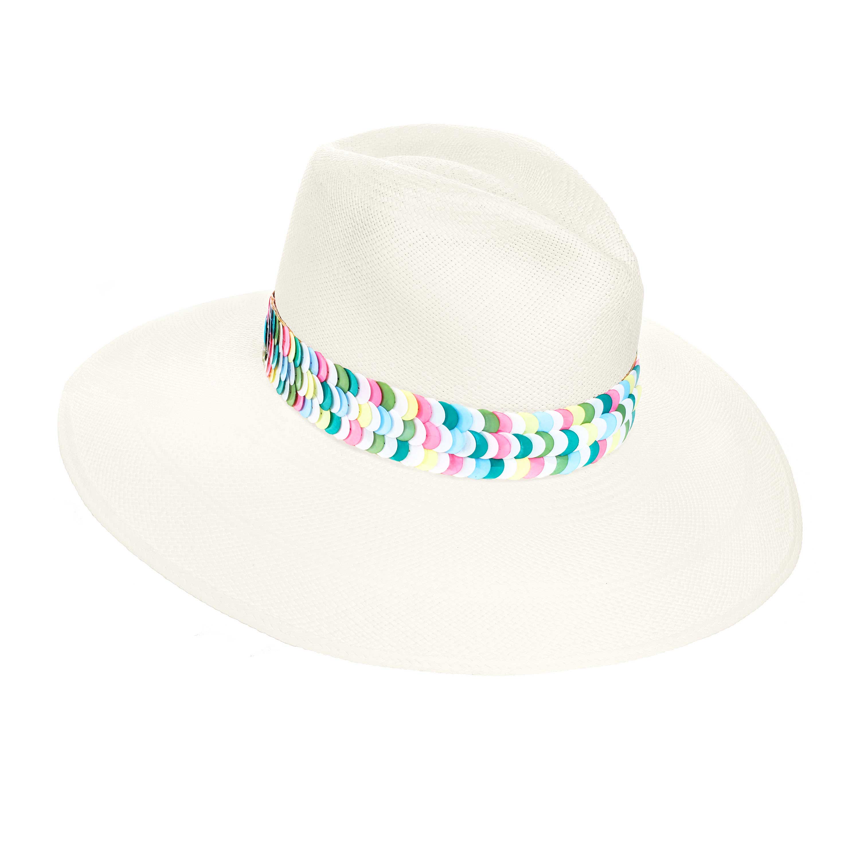 The Aleria Multicolored Panama Hat