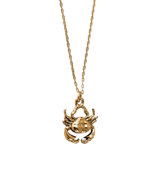 Small Crab Necklace Gold