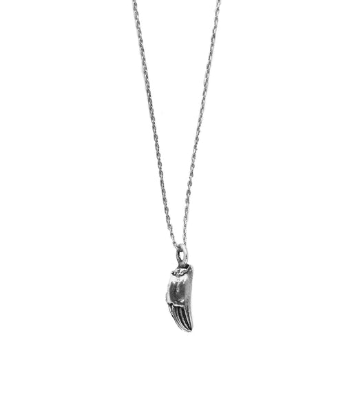 Small Crab Claw Necklace Silver
