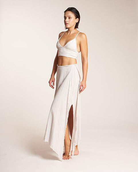 Zuma Skirt in Natural Linen