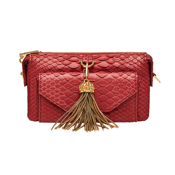 Python Micro Purse Wallet Red