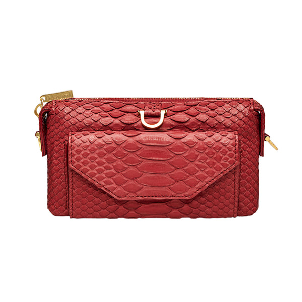 Python Micro Purse Wallet Red
