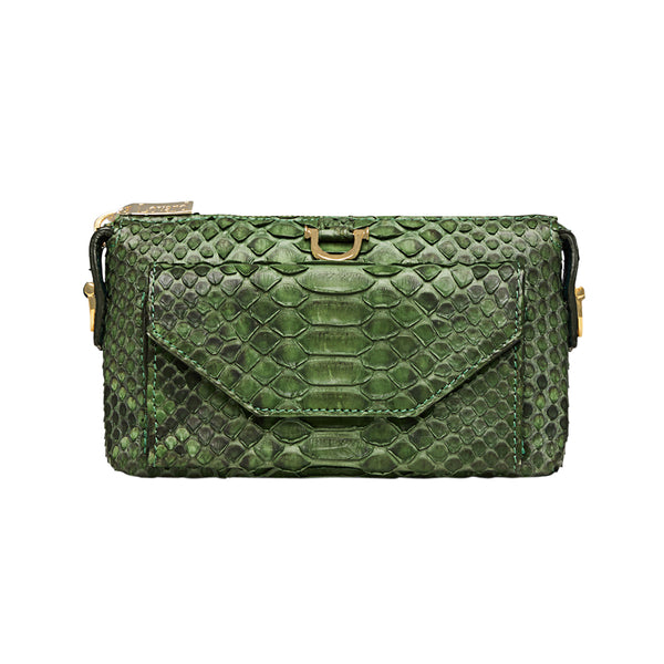 Python Micro Purse Wallet Green