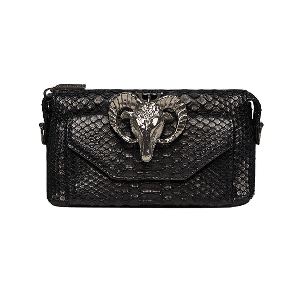 Python Micro Purse Wallet Black