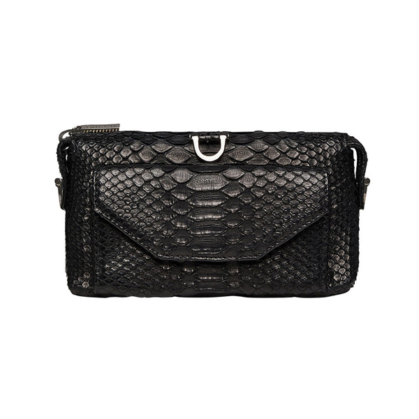 Python Micro Purse Wallet Black