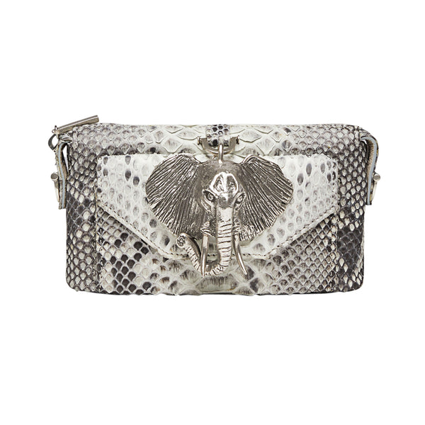 Python Micro Purse Wallet Natural