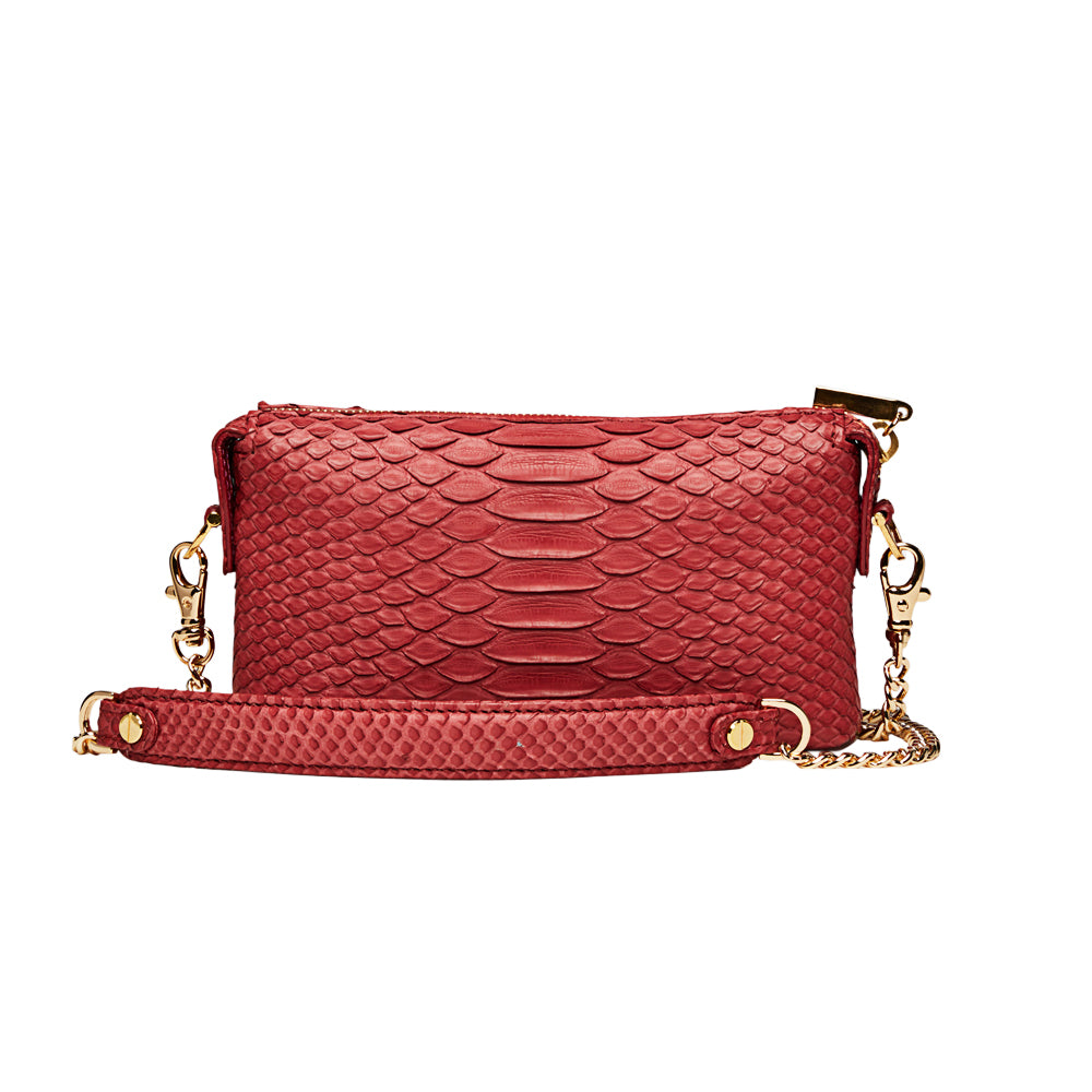 Python Micro Purse, Bags, Wallet Red - JAUNT