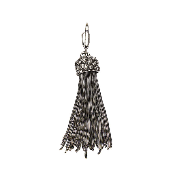 Tassel Clip On Charm Gunmetal