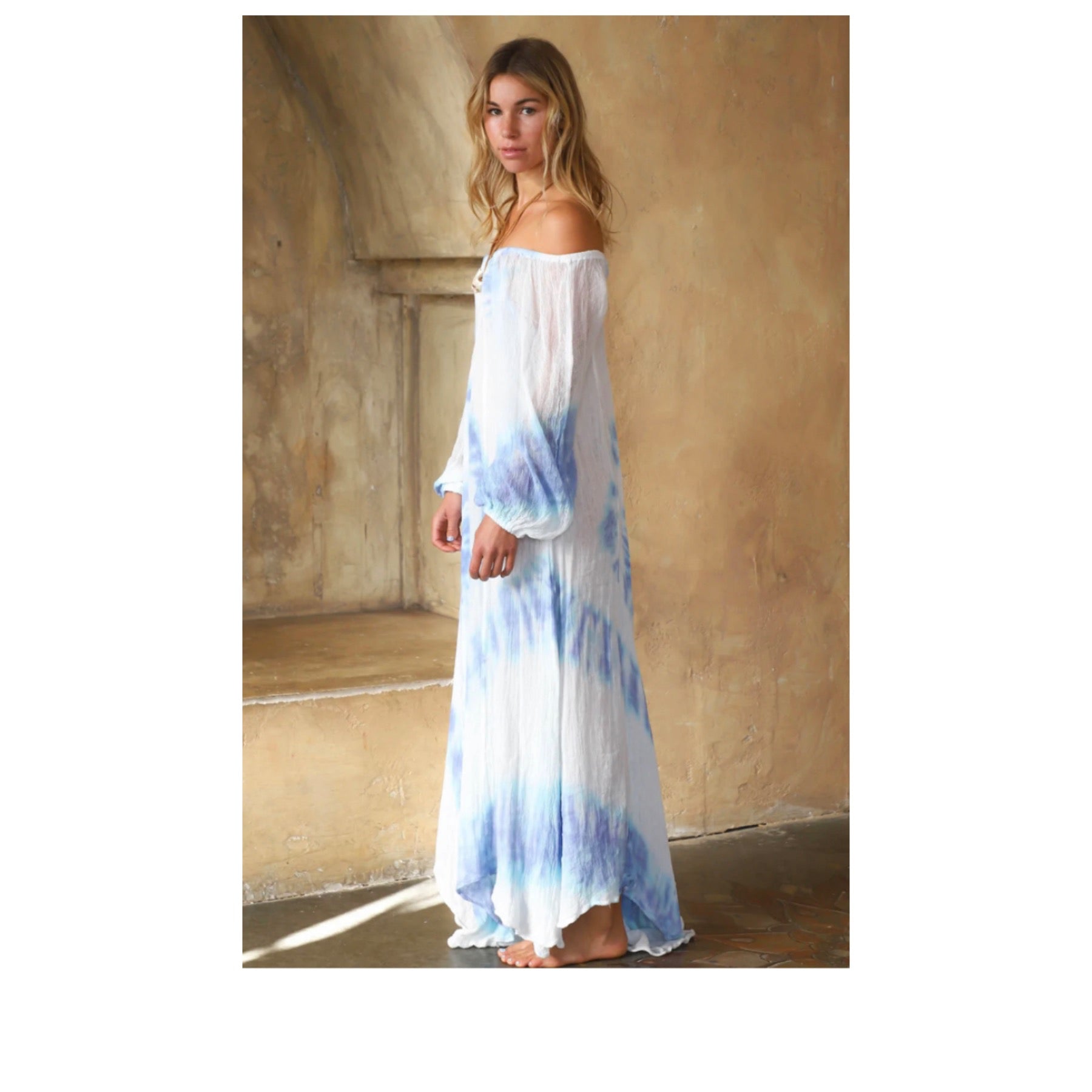 Tie Dye Sea Gate Maxi Dress Tie Dye Sea Gate Maxi Dress