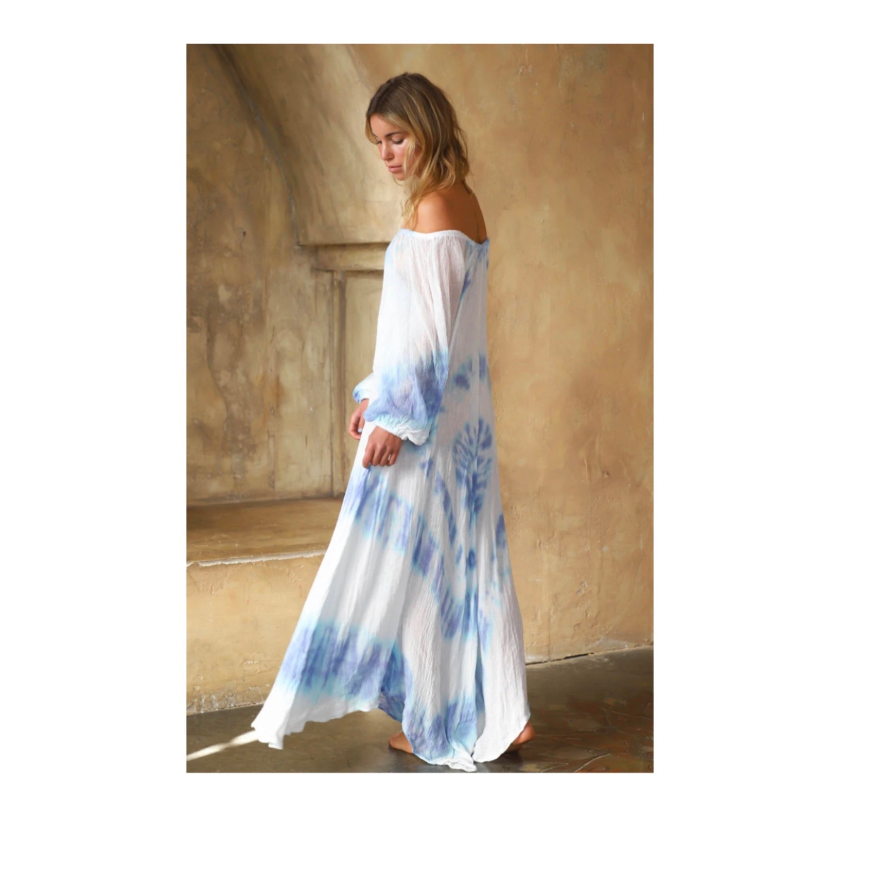 Tie Dye Sea Gate Maxi Dress Tie Dye Sea Gate Maxi Dress