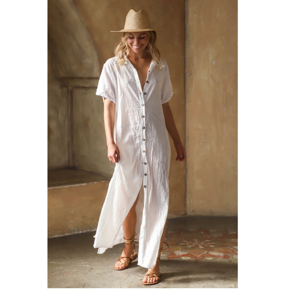 Riviera White Sunfair Dress