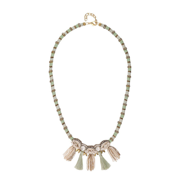 Deepa by Deepa Gurnani Handmade Rachelle Necklace Mint