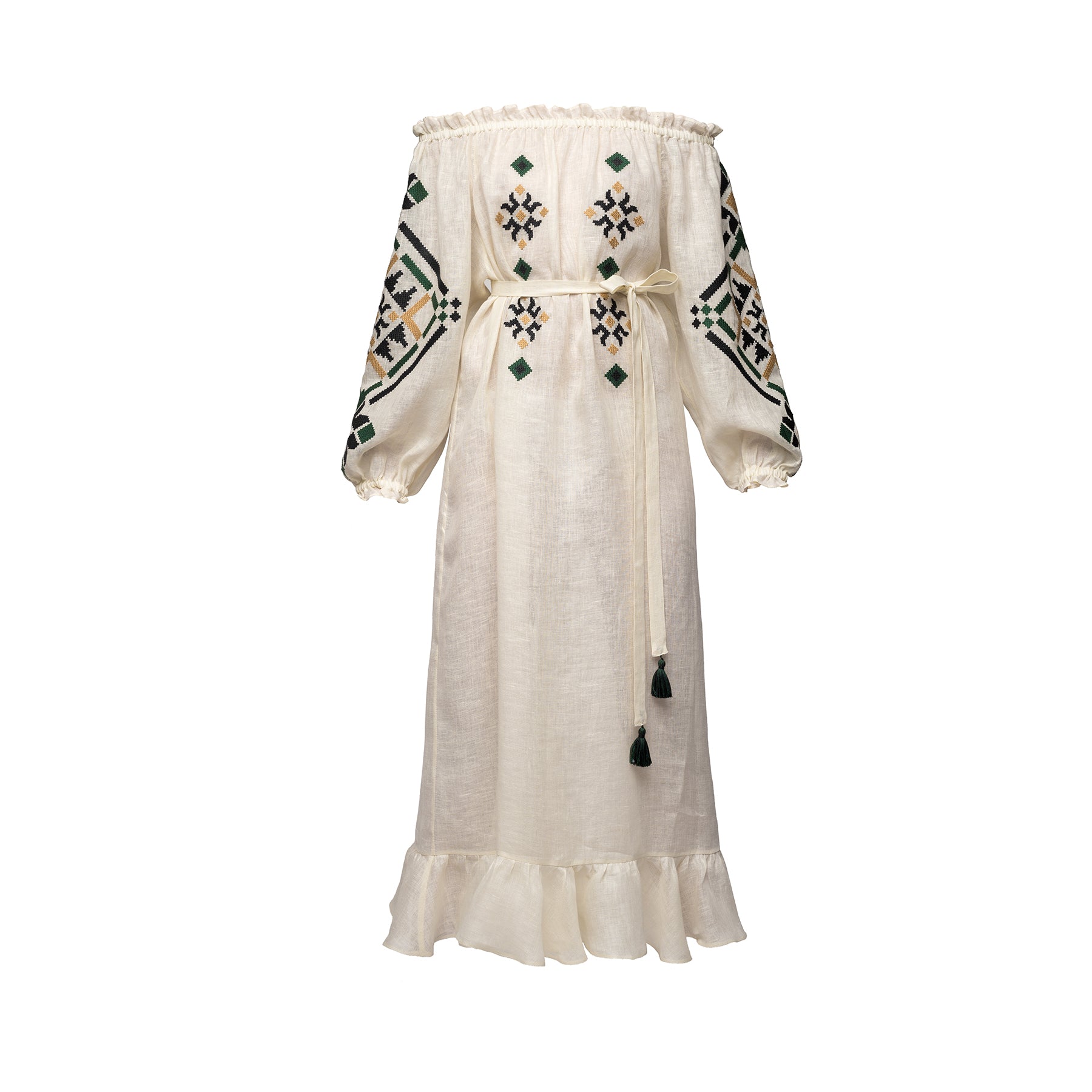Provence Long Dress in Ivory