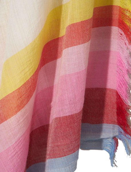 Rainbow Stripe Pareo Wrap