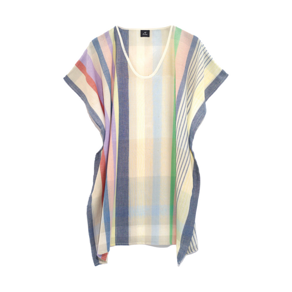 Rainbow Plaid Caftan