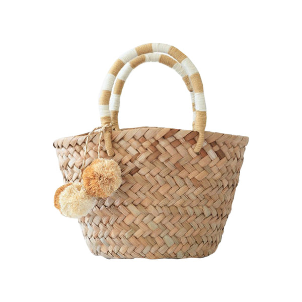 Mini St. Tropez Straw Tote Natural