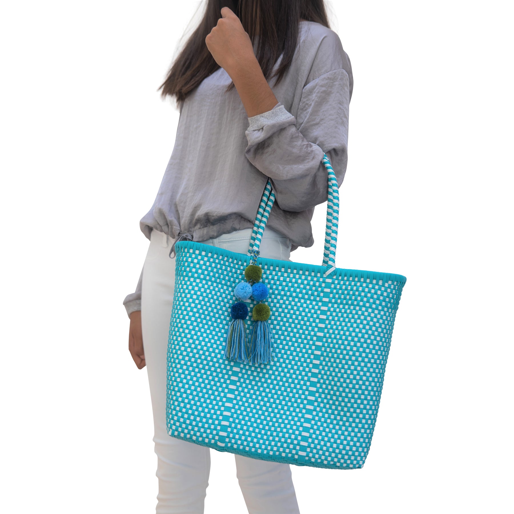 teal turquoise handbag