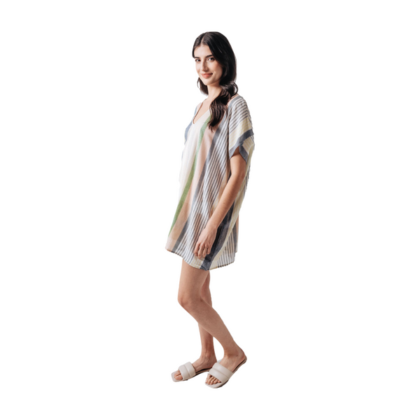 Rainbow Plaid Caftan