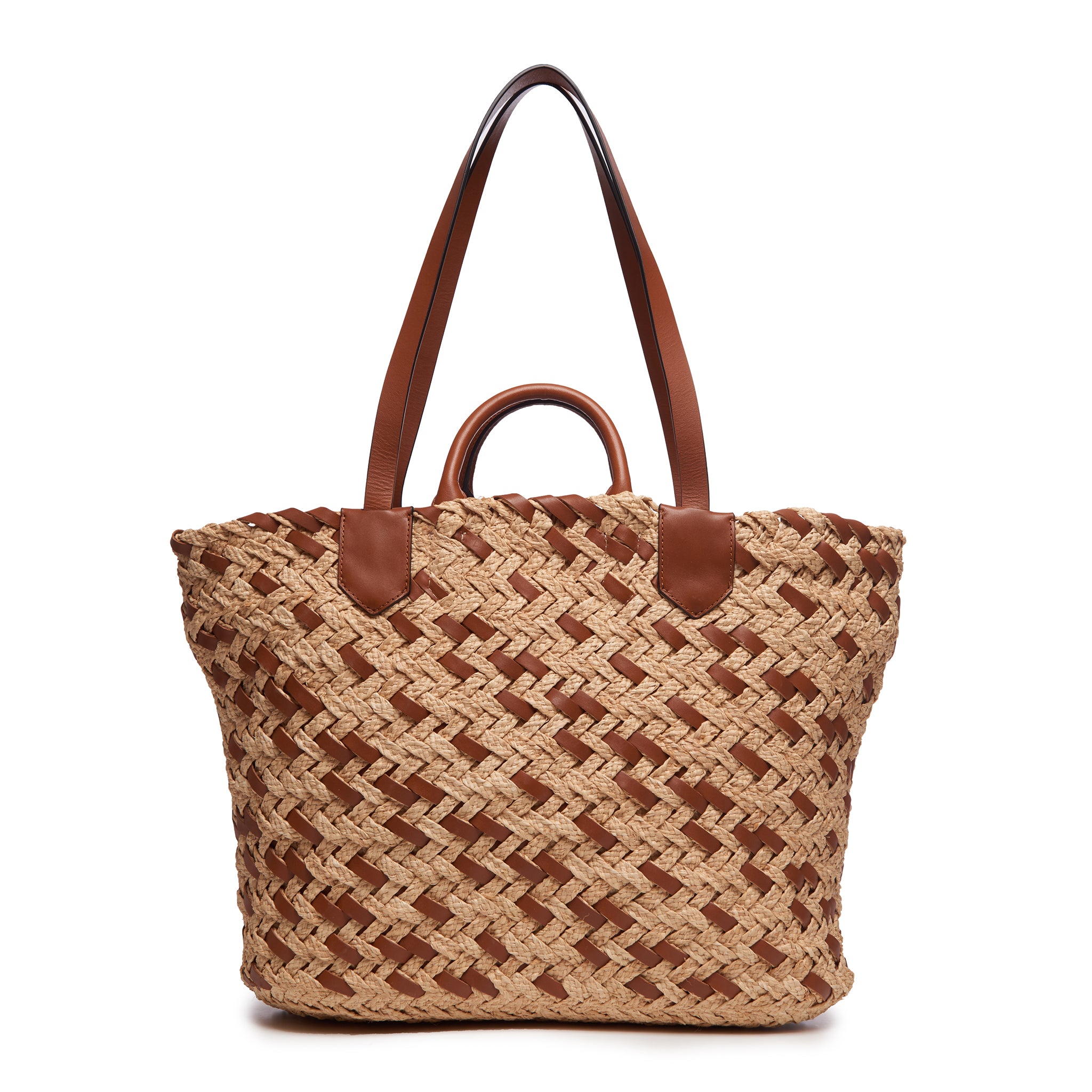 Plage Woven Beach Tote Cafe