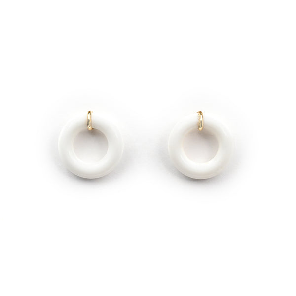 White Onyx Munchkin Earring