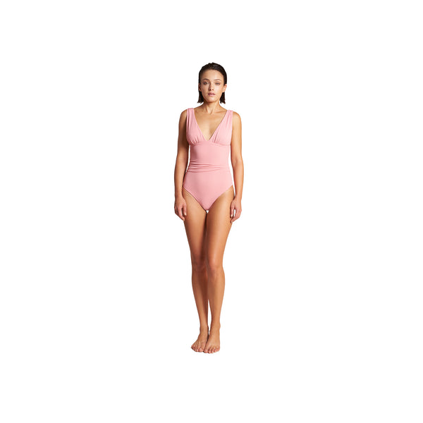 Athena Pique One Piece in Rose
