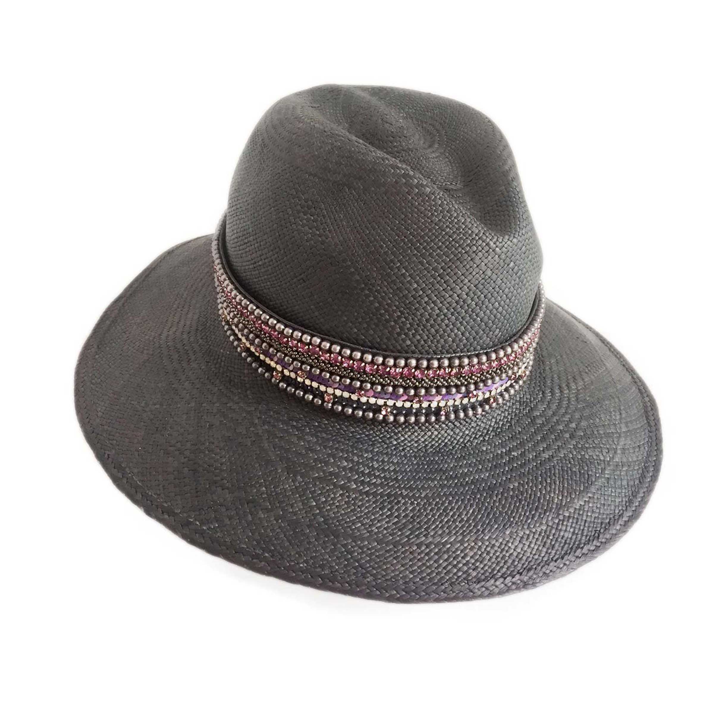 The Anacapri Beaded Pearl Panama Hat