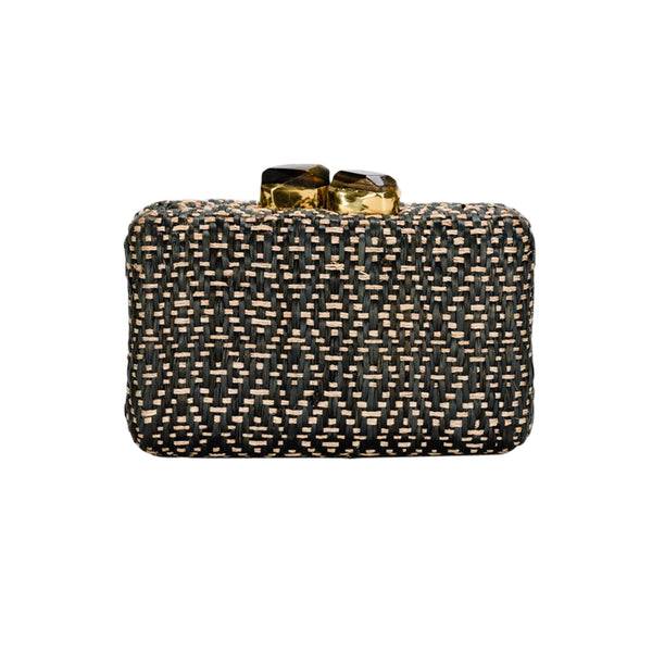 Cleo Straw Clutch Bag