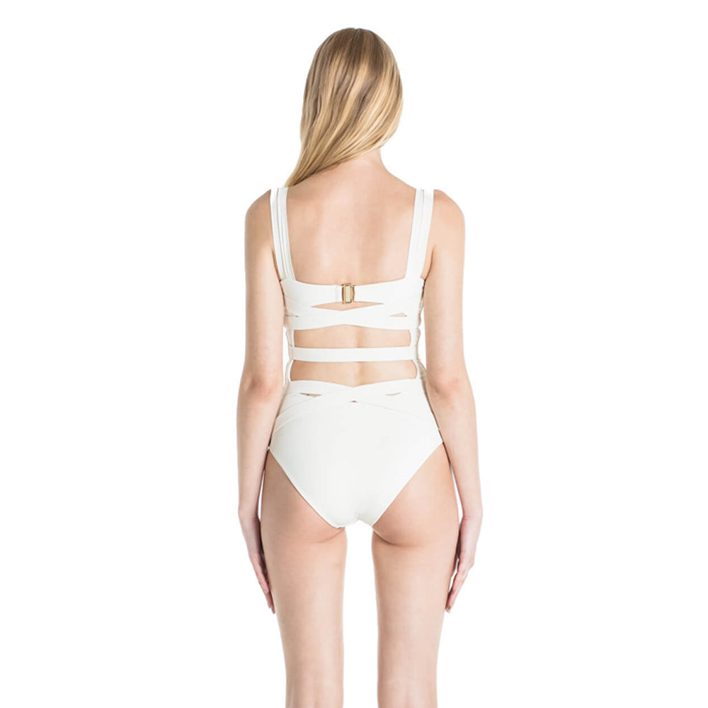 Donatella One Piece Swimsuit in Ivory