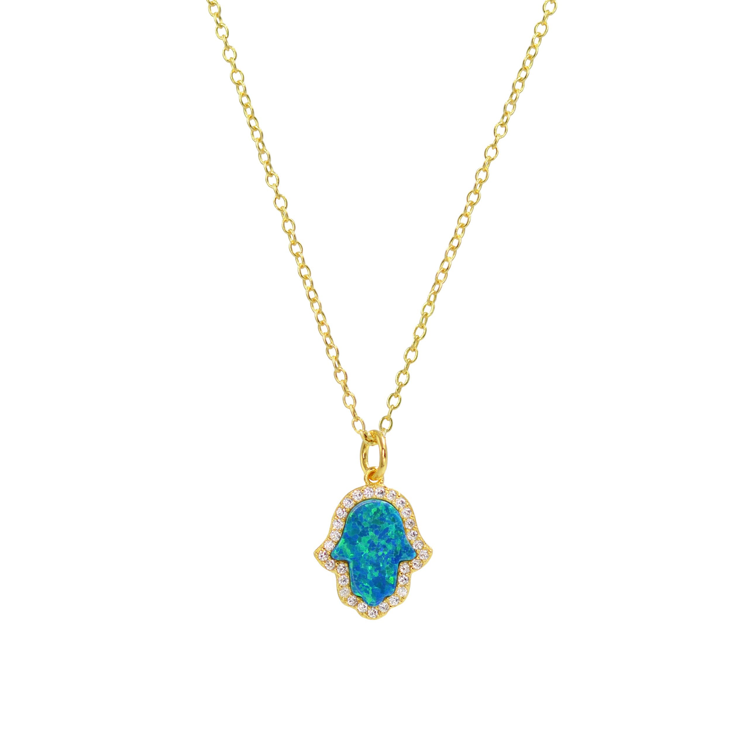 Hamsa Charm Necklace