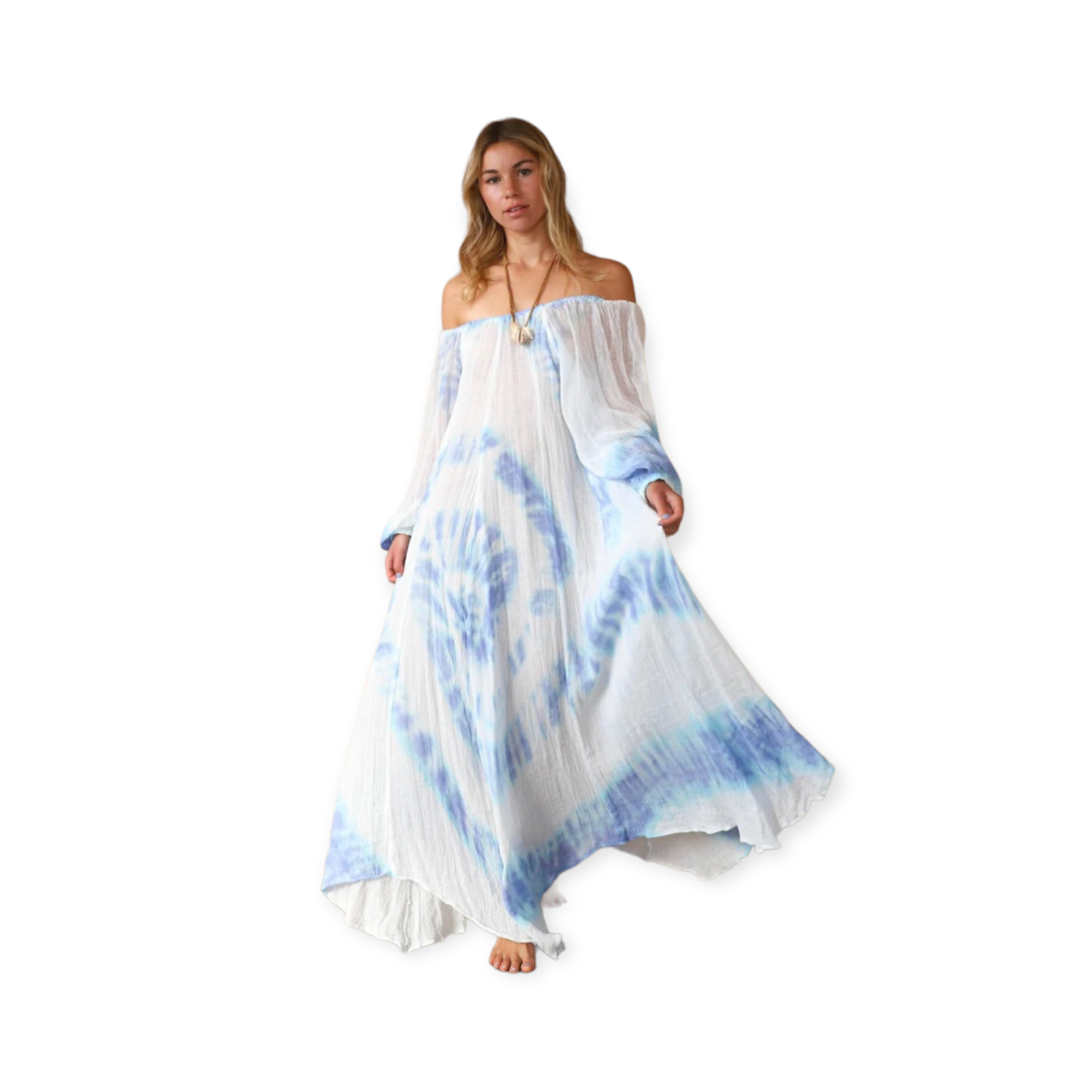 Tie Dye Sea Gate Maxi Dress Tie Dye Sea Gate Maxi Dress