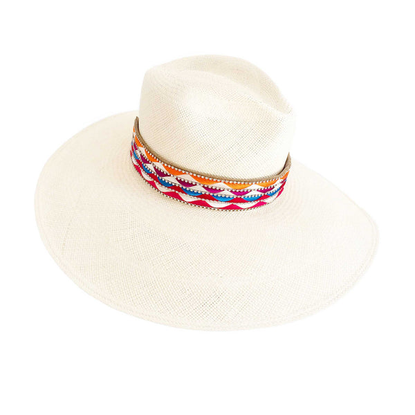 The Mallorca Blue Woven Panama Hat