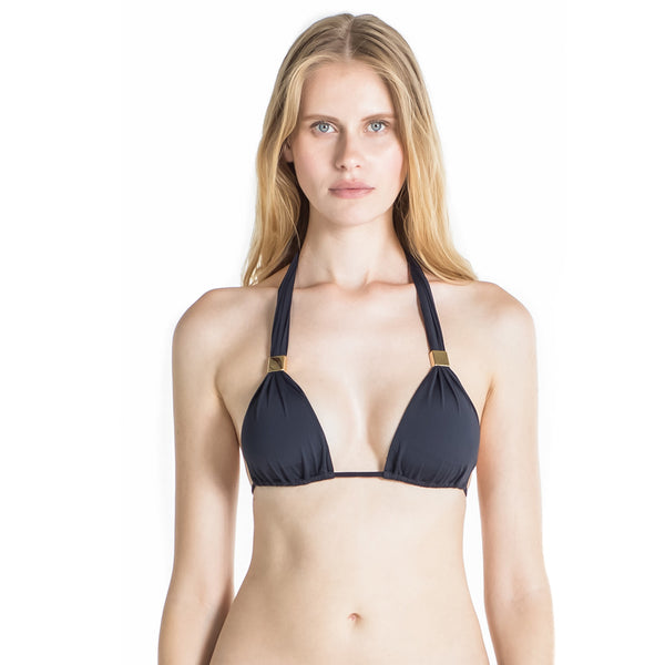 Nina Halter Bikini Top Black