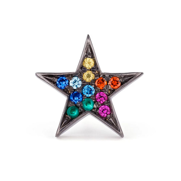 Rainbow Star Earrings