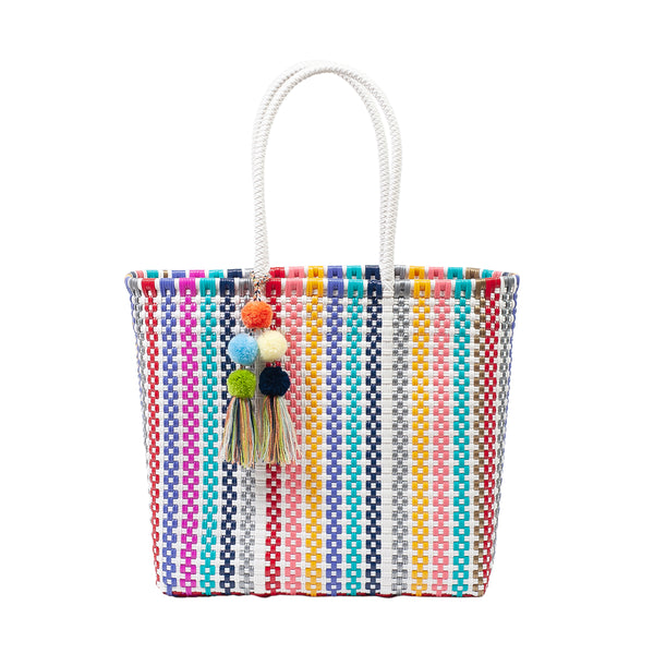 Medium Open Woven Colorina Tote